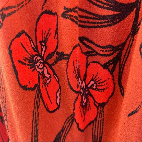 Anthropologie Ruffled V neck slip dress XLP Sundress, resort, wedding guest - Picture 9 of 12